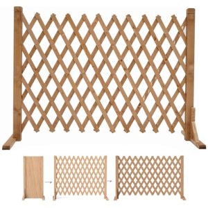 2X Wooden Garden Trellis Fencing Panel