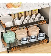 Denmay Telescopic Drawer, Adjustable Width Extendable Cabinet Organiser, Expandable Extend...