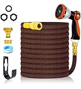 Yofidra flexible garden hose, 15 m, flexible water hose with 3/4 inch, 1/2 inch connections, etc.