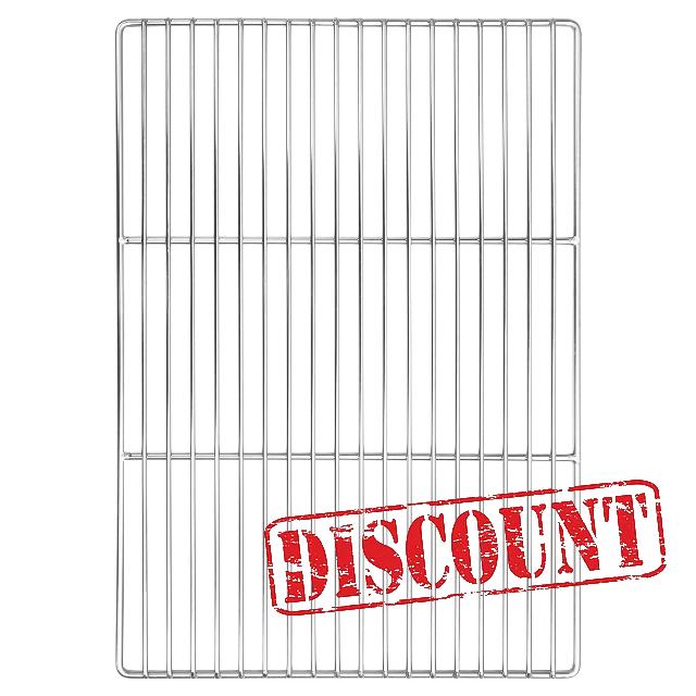 idaXL Stainless Steel Grill Grate - 50 x 35 x 1 cm