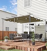 Outsunny 352 x 207cm Universal Replacement Mesh Sidewall Netting for Patio Gazebos and Canopy Ten...