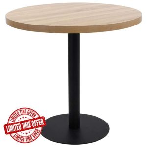 Brokky Bistro Table Light Brown 80 cm MDF