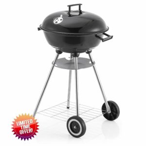 45cm Kettle Charcoal BBQ Grill – Portable Round Barbecue with Lid