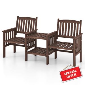 COSTWAY 2 Seater Garden Loveseat