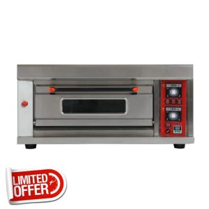 Commercial Compact Gas Pizza Oven with 1 Tray