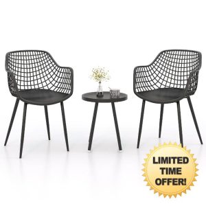 COSTWAY 3 Piece Patio Bistro Set
