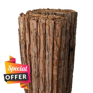 W3-4m x H1-2m Premium Bark Fencing Screening Rolls | 6 Sizes (W4m x H2m)