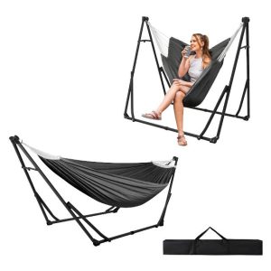 OKSTENCK Multifunctional Hammock Chair Set with Folding Stand