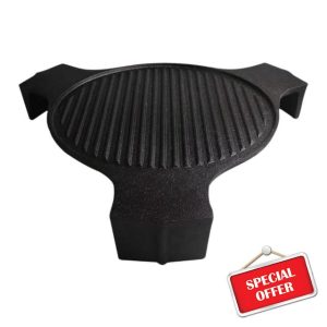 Qianly 18 inch Cast Iron Plate Setter Grilling Plate Replacement Heat Deflector for Charcoal BBQ Grill