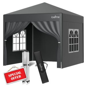 LOEFME Pop up Gazebo 2.5M x 2.5M