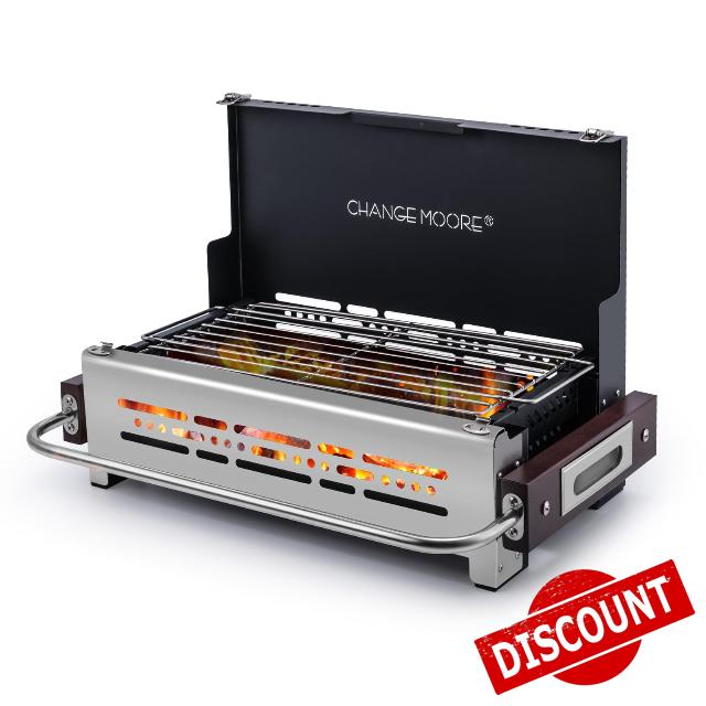 CHANGE MOORE BBQ Charcoal Grill 304 Stainlee Steel