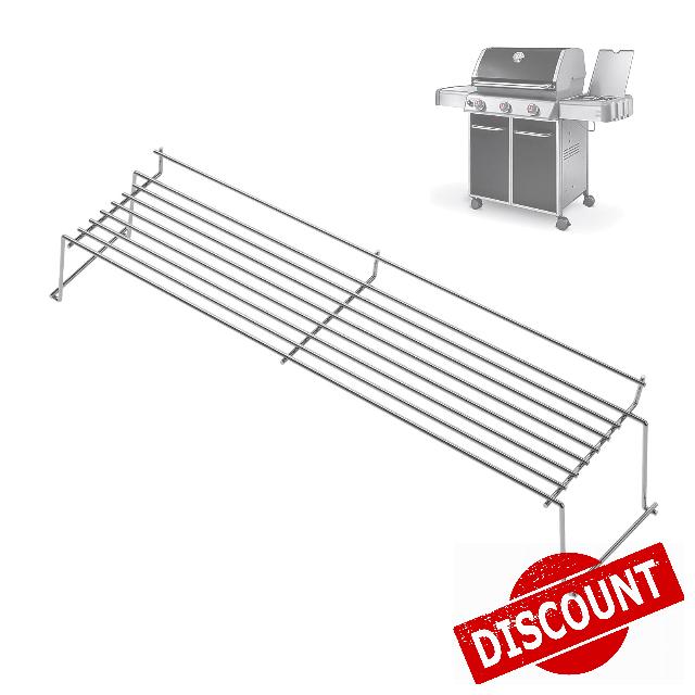 BQMAX 65054 Grill Warming Rack for Weber Genesis 300 Series (2007-2016) E310 E330 E320 for Weber Genesis 300 Warming Rack Replacement Parts for Weber E310 Grill Warming Rack 62749 81323