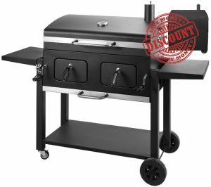 Smoker Barbecue Charcoal Portable BBQ with Waterproof Cover