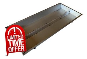 SunshineBBQs Charcoal BBQ Replacement Coal Trough Tray for Cypriot Barbecues 67cm x 31cm