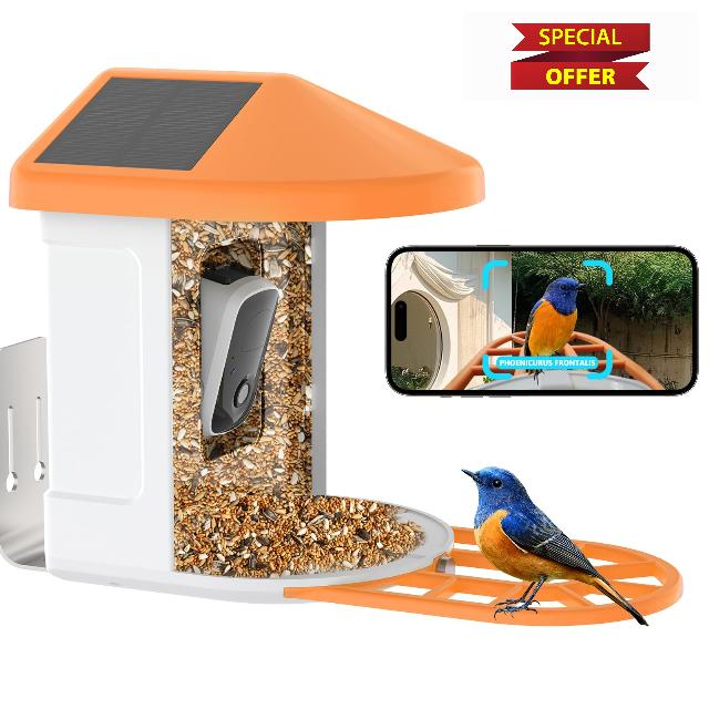 Smart Bird Feeder Camera - 1080P HD Bird Feeder with Camera