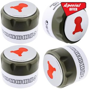 TOHAXPLS 91538 Lighted Control Knobs for Weber Summit Grills 400/600 Series (2012 & Later) Compatible with E-470