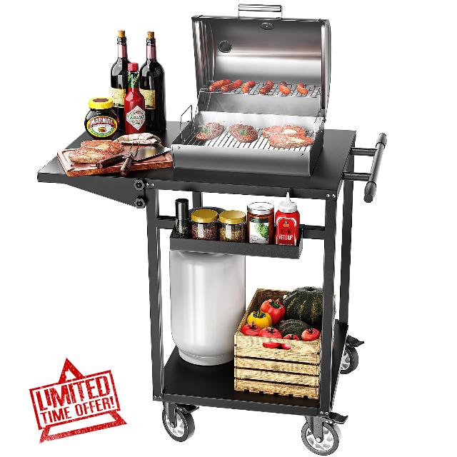 Outdoor Grill Dining Cart