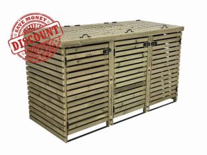 BinHaven slatted wheelie bin storage