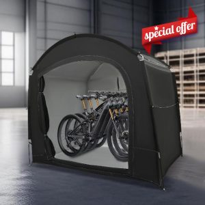 GCIUEMMH Travel Bike Storage Shed Tent - Outdoor Portable Bicycle Storage Sheds with 210D Oxford Fabric and Fiberglass Waterproof Bike Covers Shelter Portable Bike Shed for Motorcycle Garden Tool Toy