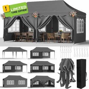 LIFERUR 3mx6m Pop Up Gazebo