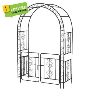 COSTWAY Garden Arch with Gate