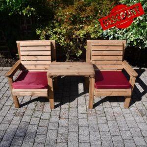 Staffordshire Outbuildings Wooden Garden Twinset - 2 chairs