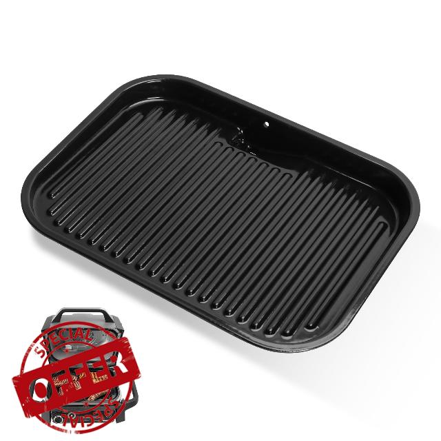 SafBbcue Non-Stick Griddle Plate for Ninja Woodfire OG700 Series Outdoor Grills