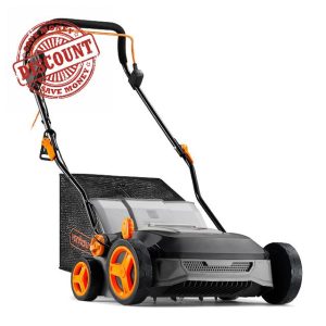 VonHaus Lawn Scarifier/Aerator/Rake Electric 1600W – for Dethatching/Raking Grass of Thatch