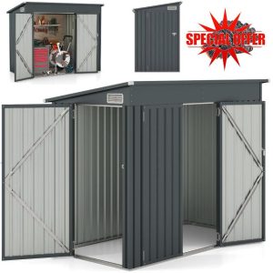 GiantexUK 8 x 4FT Metal Garden Shed