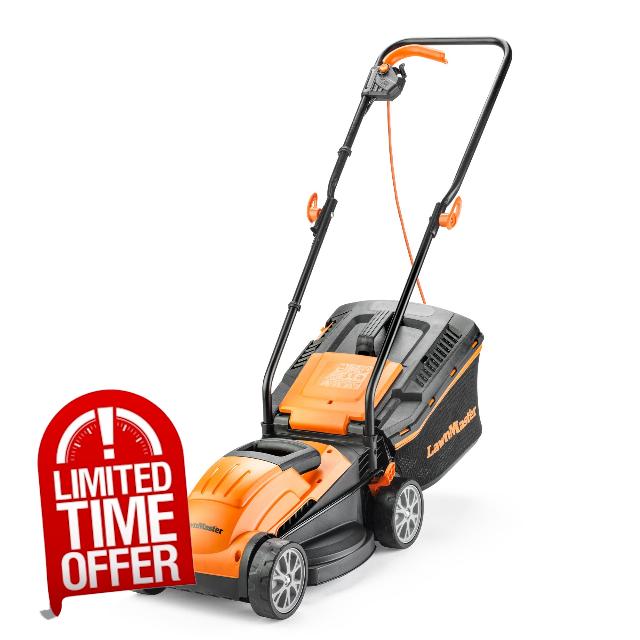 LawnMaster 1200W Electric Lawn Mower with 32cm cutting width
