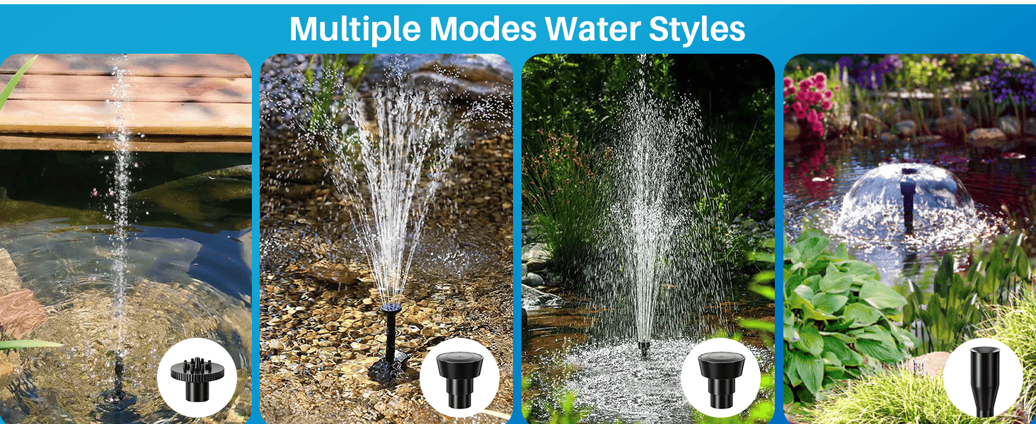 garden fountain solar powered