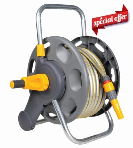 HOZELOCK - Compact Hose Reel 25m (ø 12.5 mm) : Integrated Handle