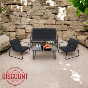 Bronx 4-Piece Outdoor/Indoor Patio Furniture Set