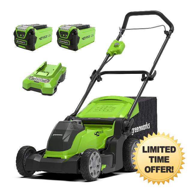 Greenworks 40V Cordless Lawnmower for Lawns up to 500m²