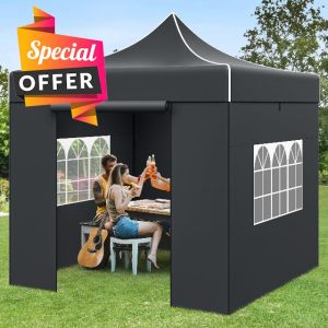 YITAHOME 3x3M Pop Up Gazebo with 4 Sides