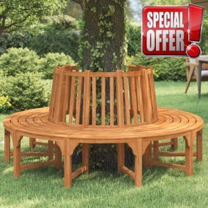 Brokky Round Tree Bench Ø208 cm Solid Wood Eucalyptus