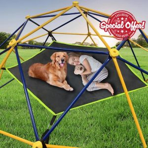 Hisecome Dome Climber Hammock,Accessory for Climbing Dome,Suitable for 10 * 5FT Dome Climbing ,Dome Climber with Canopy Load-Bearing 300 Pounds,Green(Hammock Only)