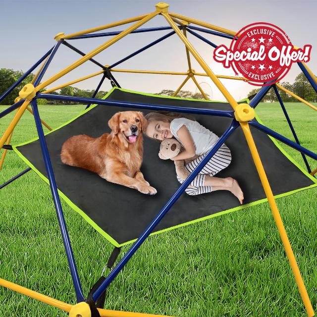 Hisecome Dome Climber Hammock,Accessory for Climbing Dome,Suitable for 10 * 5FT Dome Climbing ,Dome Climber with Canopy Load-Bearing 300 Pounds,Green(Hammock Only)