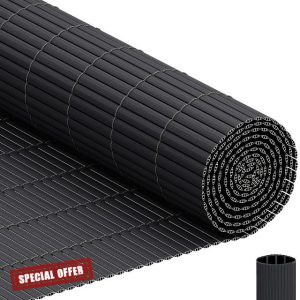 INMOZATA PVC Garden Screening 6ft/1.8m High x 3m Wide Triple Reinforcement Privacy Fence Screening