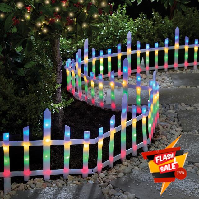 Coopers Of Stortford Set of 8 Light-Up Mini Fences