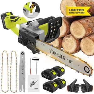 VOERJIA 16 Inch Brushless Cordless Chainsaw