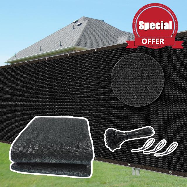 6x32.8ft Privacy Fence Screen with Grommets