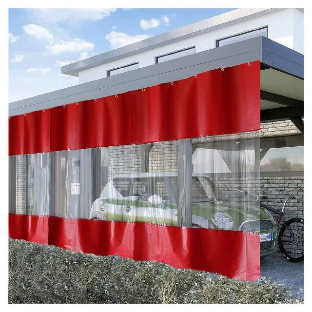 STRMAX Indoor/Outdoor Transparent Curtains