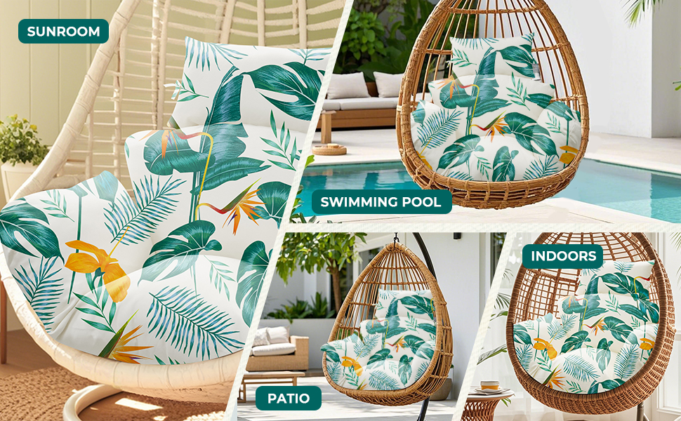Waterproof Egg Chair Cushion Replacement