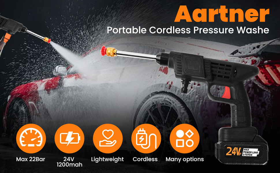 Protable Coedless Pressure Washer