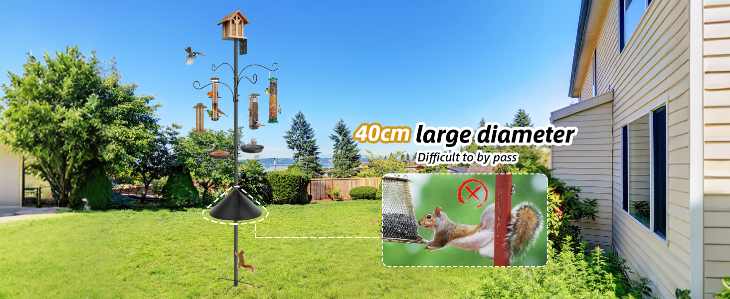 bird feeder pole heavy duty