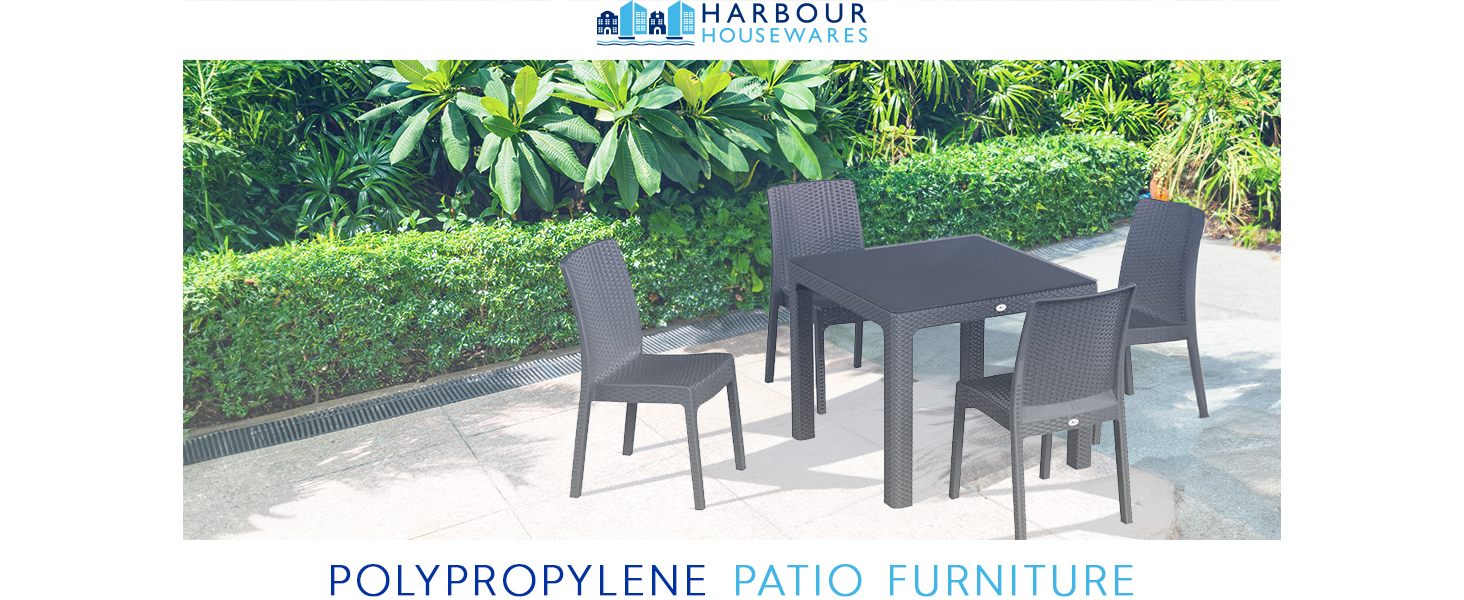 Harbour Housewares Polypropylene Patio & Garden Furniture