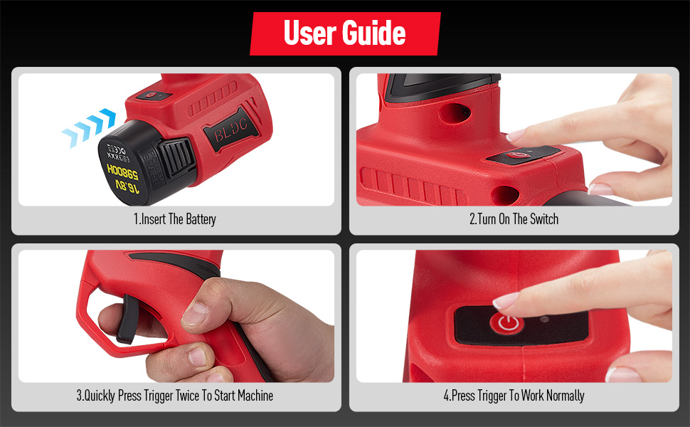 Product display diagram showing accessories against black background with red accents, featuring mounting tools and hardware components.