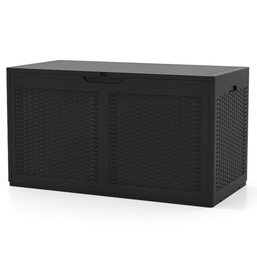 Waterproof Resin Deck Boxes with Lockable Sit-on Lid