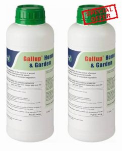 2L Gallup Home & Garden - SUPER STRENGTH 360g Glyphosate Weedkiller Effective on Annual Perennial Grass
